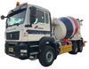 Hydraulic Lifting Discharge Hopper Mixer Truck with 8m3 Drum Heavy Duty Concrete Mixer Truck